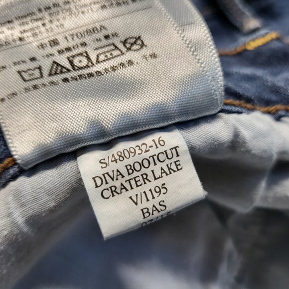 Old Navy Jeans Original Midrise Womens Size 16 Diva Bootcut Stretch Blue 39 X 30 - Picture 5 of 13